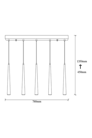 Suspension Led - Noir - 4 x 3 W