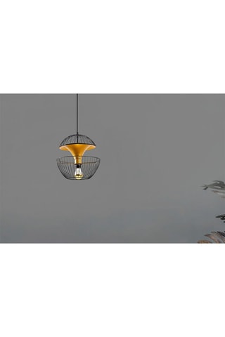 Hanglamp Telmander 11440 Zwart en Goudkleurig