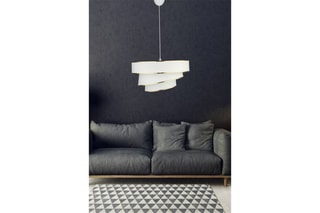 Suspension - Blanc et doré - 40 W