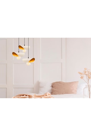 Hanglamp Sivani Wit en Goudkleurig