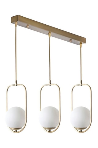 Suspension - Blanc et cuivré - 60 W