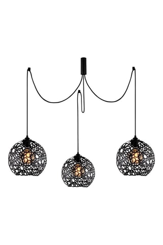 Hanglamp Fellini - Zwart - 3 x 100 W