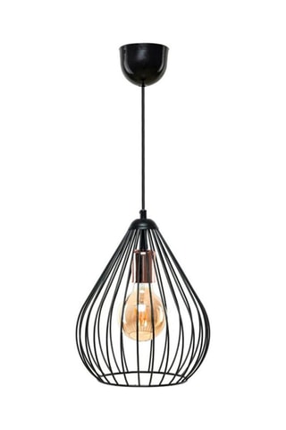 Hanglamp - Zwart en Roségoudkleurig - 45 - 60 W