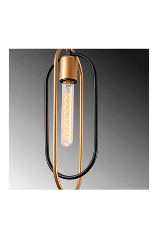 Hanglamp Cerco - Zwart en Goudkleurig