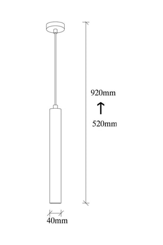 Ledhanglamp Best Zwart