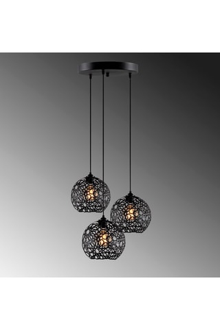 Suspension Fellini - Noir - 3 x 100 W