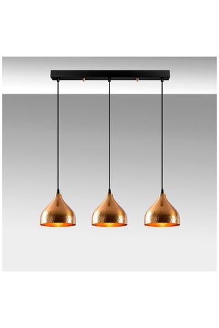 Suspension Tattoo - Noir et cuivré