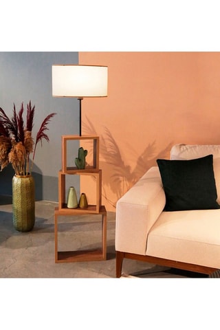 Lampadaire - Crème - 60 W