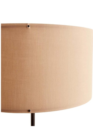 Lampadaire en bois - Naturel et beige - 60 W