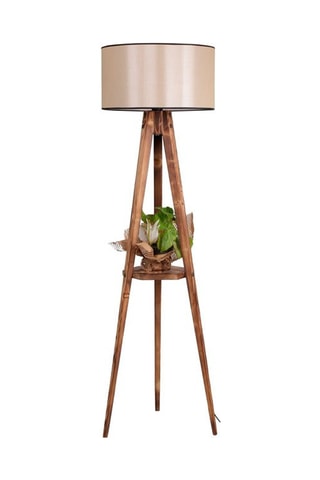 Lampadaire Sehbali Tripod - Naturel et beige