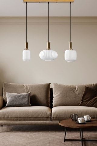 Hanglamp Asker - Goudkleurig - 3 x 40 W