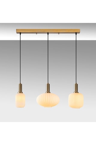 Hanglamp Asker - Goudkleurig - 3 x 40 W