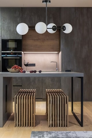 Plafonnier Yeni Favori 4 - Noir et blanc