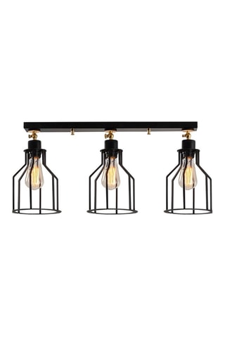 Plafondlamp Alacati  - Zwart - 3 x 100 W