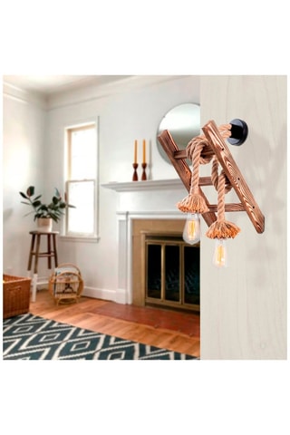 Houten Wandlamp Erebos - Naturel - 2 x 100 W