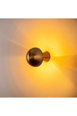 Wandlamp Fungal Goudkleurig