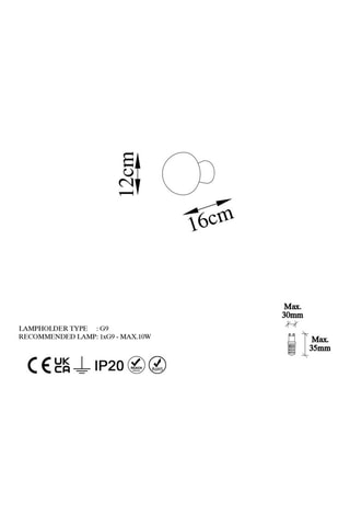 Wandlamp Fungal Goudkleurig