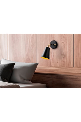 Wandlamp Evander - Zwart - 40 W