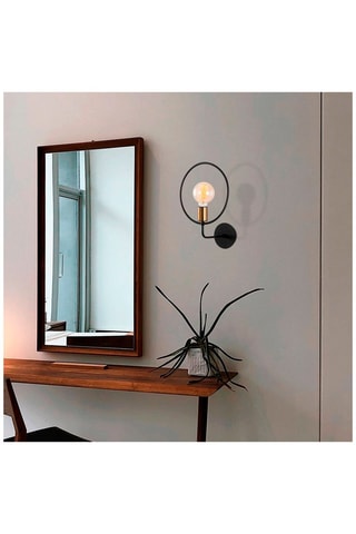 Wandlamp Circle - Zwart - 40 W