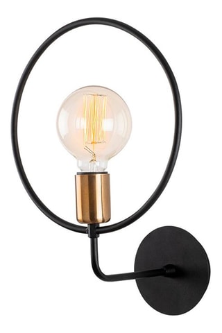 Wandlamp Circle - Zwart - 40 W