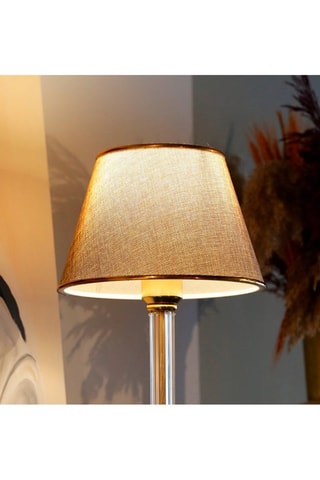 Lampe à poser Ayd Doré et beige
