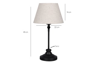 Lampe à poser - Noir et crème - 7-9 W