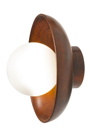 Houten Wandlamp 10 W - Bruin