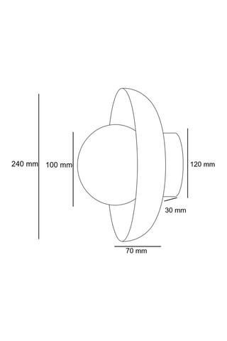 Houten Wandlamp 10 W - Bruin