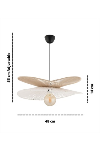 Suspension en jute - Beige - 40 W