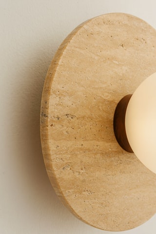 Travertijn Wandlamp - Beige - 40 W