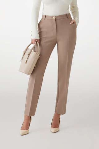 Chino taille haute Celia - Marron