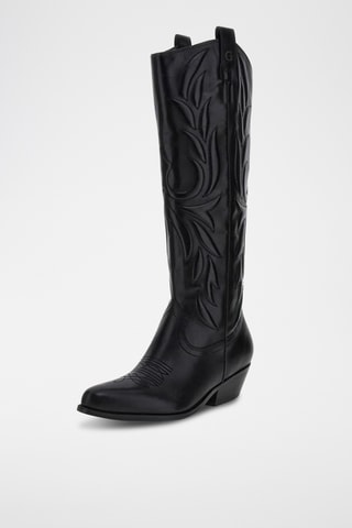 Bottes en cuir - Noir
