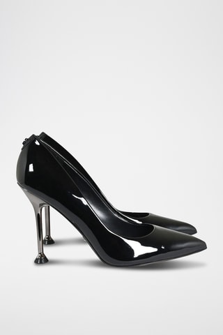 Escarpins en cuir verni Tracker - Noir