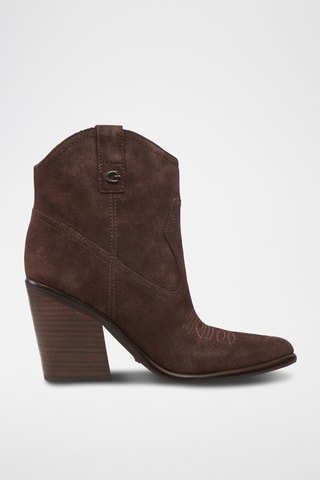 Santiags en cuir Jalella2 - Marron foncé