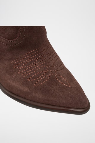 Santiags en cuir Jalella2 - Marron foncé