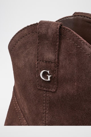 Santiags en cuir Jalella2 - Marron foncé