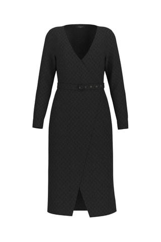 Robe droite Amalia - Noir