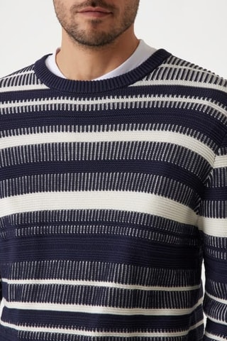 Pull Grover - Bleu nuit et blanc