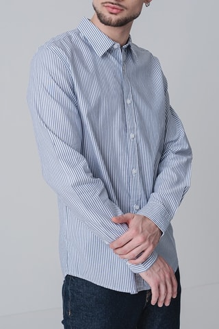 Chemise - Gris foncé et blanc