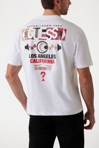 T-shirt Abstract - Blanc