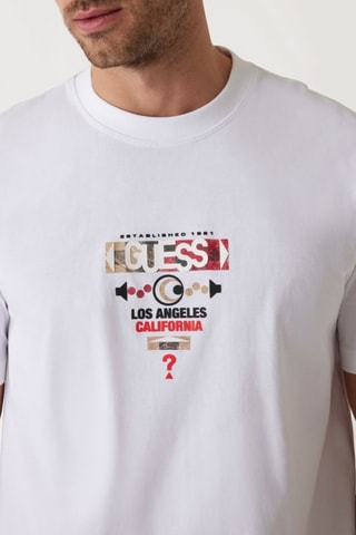 T-shirt Abstract - Blanc