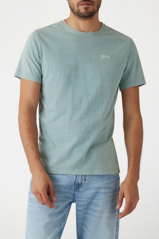 T-shirt Lasered - Bleu-gris