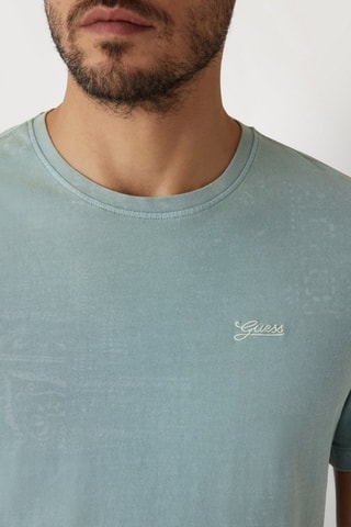 T-shirt Lasered - Bleu-gris