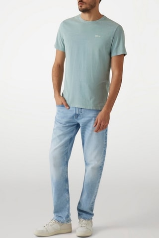 T-shirt Lasered - Bleu-gris