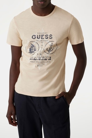 T-shirt Anchor - Ecru et gris foncé