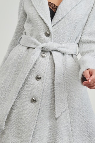 Manteau en laine Loise - Gris clair