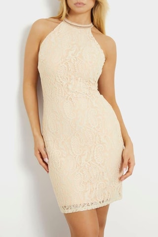 Robe fourreau en dentelle Liza - Ivoire