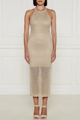 Robe fourreau Stitch - Taupe