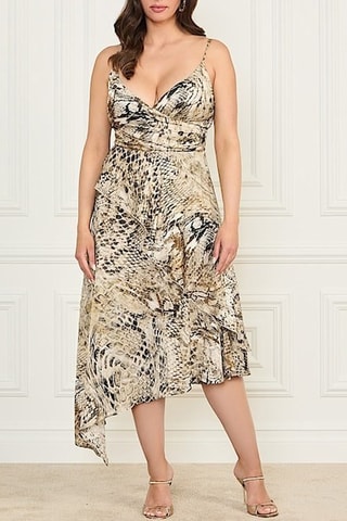 Robe volantée Giselle - Vert foncé