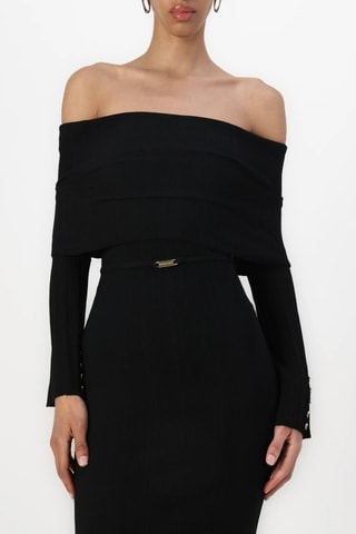 Robe fourreau Giada - Noir